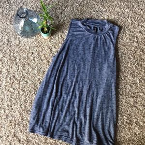 NWOT! Massini 1X Blue High-Neck Tank Top
